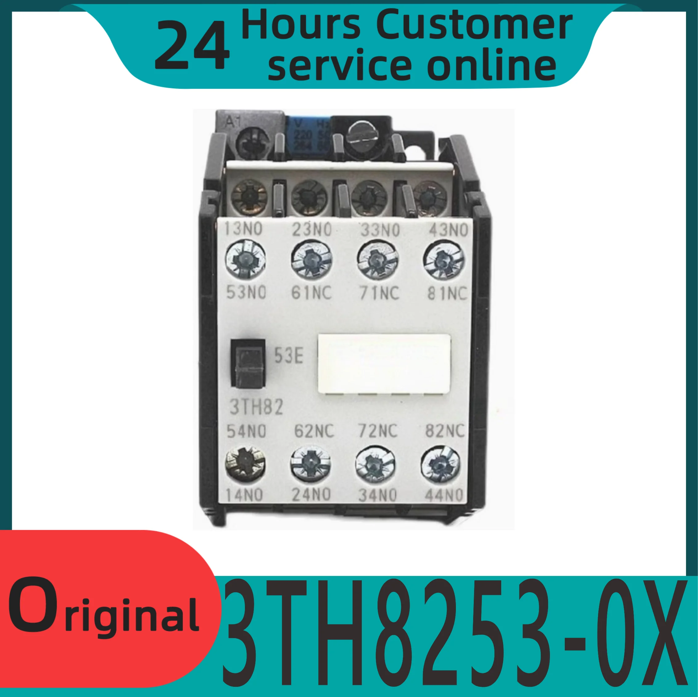 

Новый оригинальный контактор тормозного лифта 3TH8253-0X 3TH82-53E 0XM0 AC220V 110V