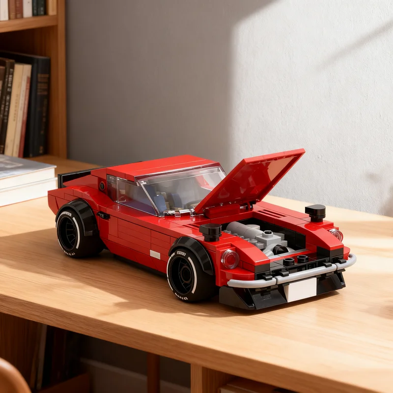 359pcs MOC Nissanns Datsun 240 260 Fairlady Z Custom Version 2 City Champions Model Building Blocks Christmas Gift Toy Birthday