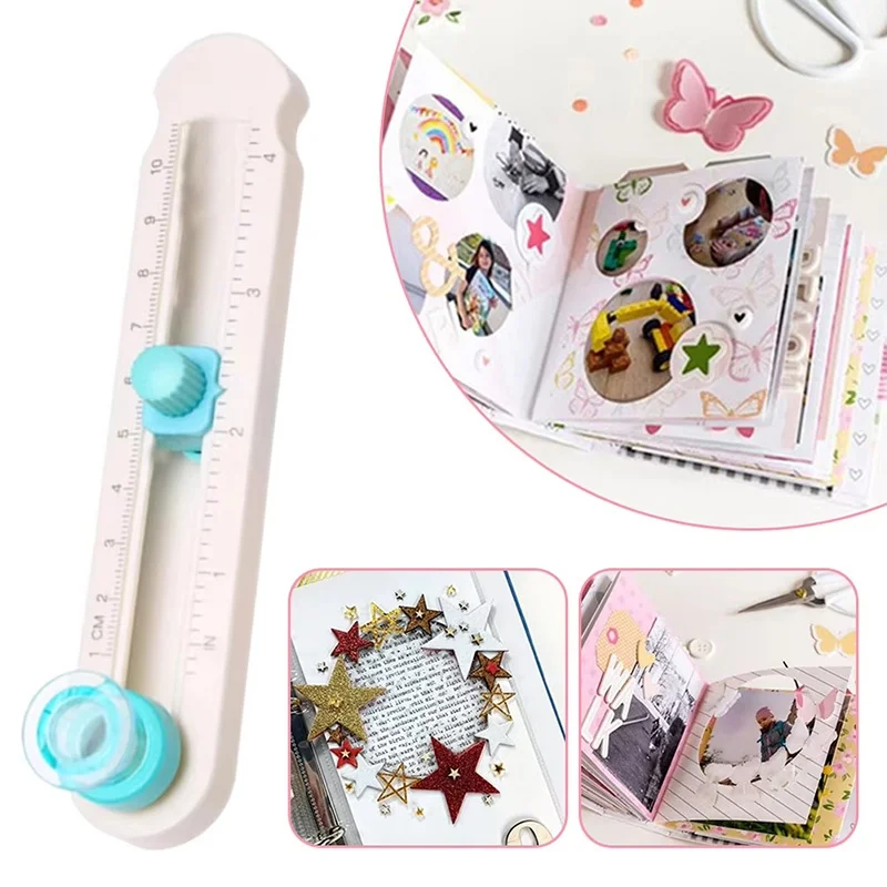 Circle Paper Cutter Multifunctional Craft Cutting Tools DIY Journal Photo Paper Scrapbooking Cards Cutters For Home Study Office