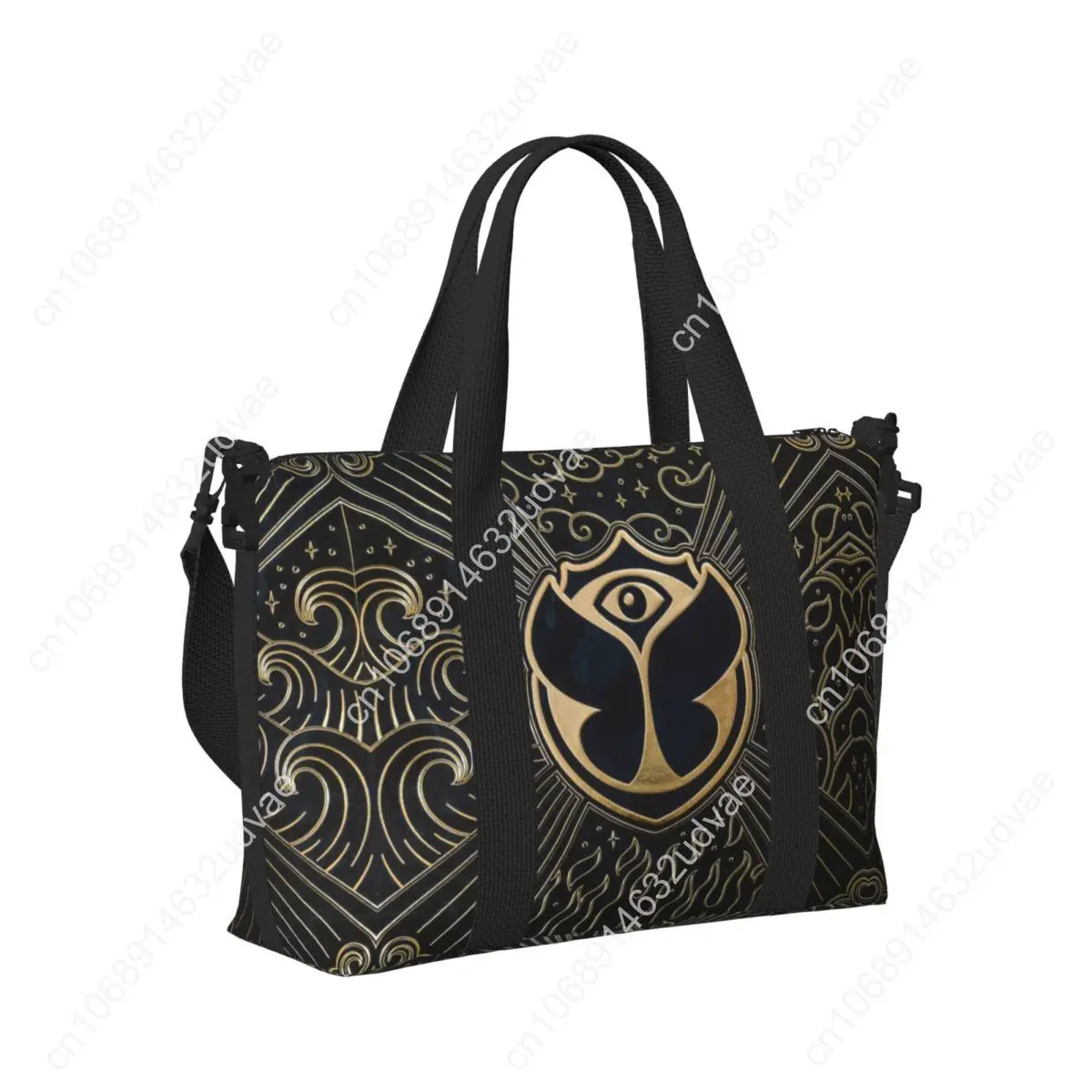 حقيبة يد مخصصة للشاطئ من تومورولاند للنساء البلجيكية لموسيقى الرقص الإلكترونية ومهرجان كبير وحقائب سفر للشاطئ في صالة الألعاب الرياضية #3