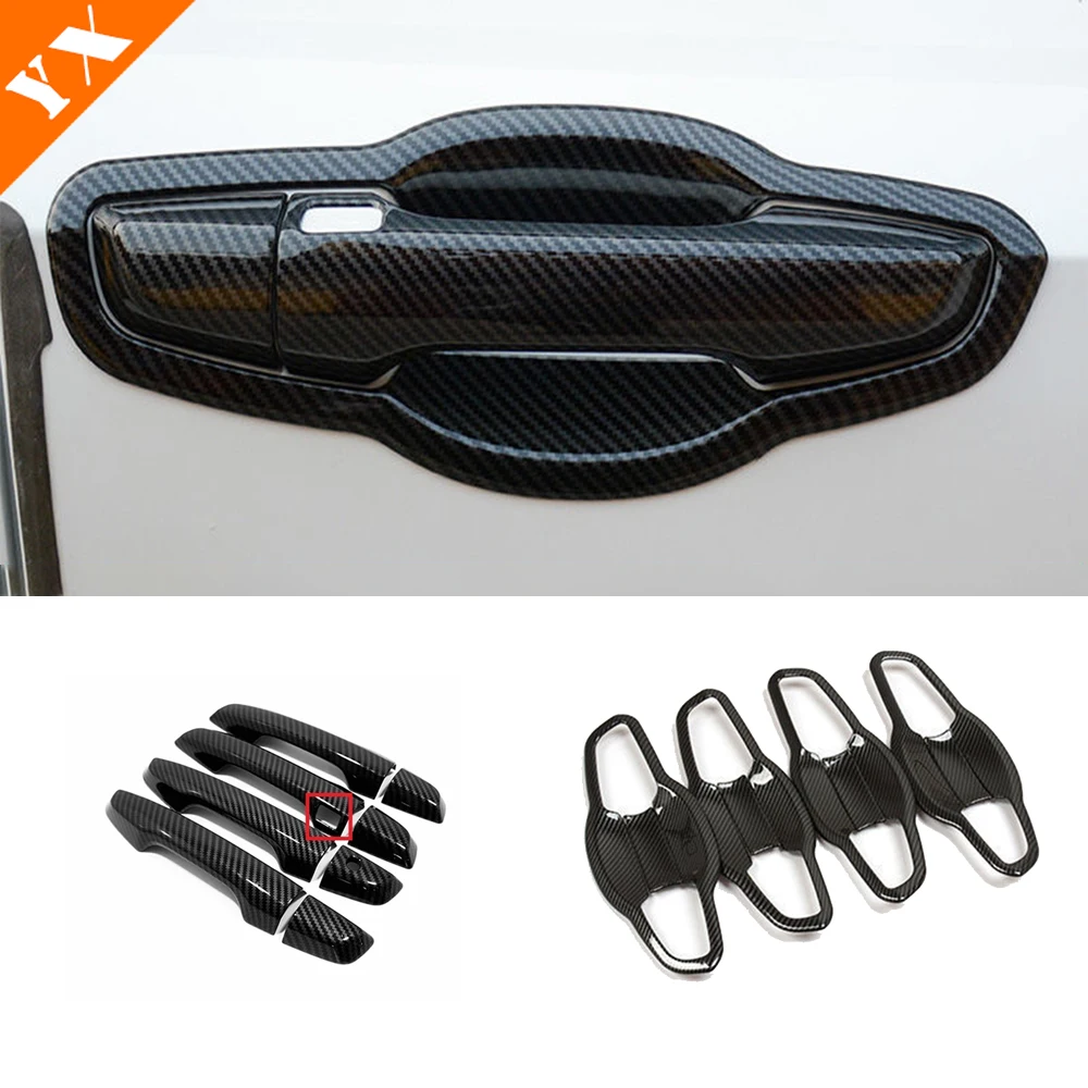 

Chrome/Carbon/Black Look Trim for Honda CR-V CRV Accessories 2017-2021 Car Door Knob Protector Door Handle Frame Cover Garnish