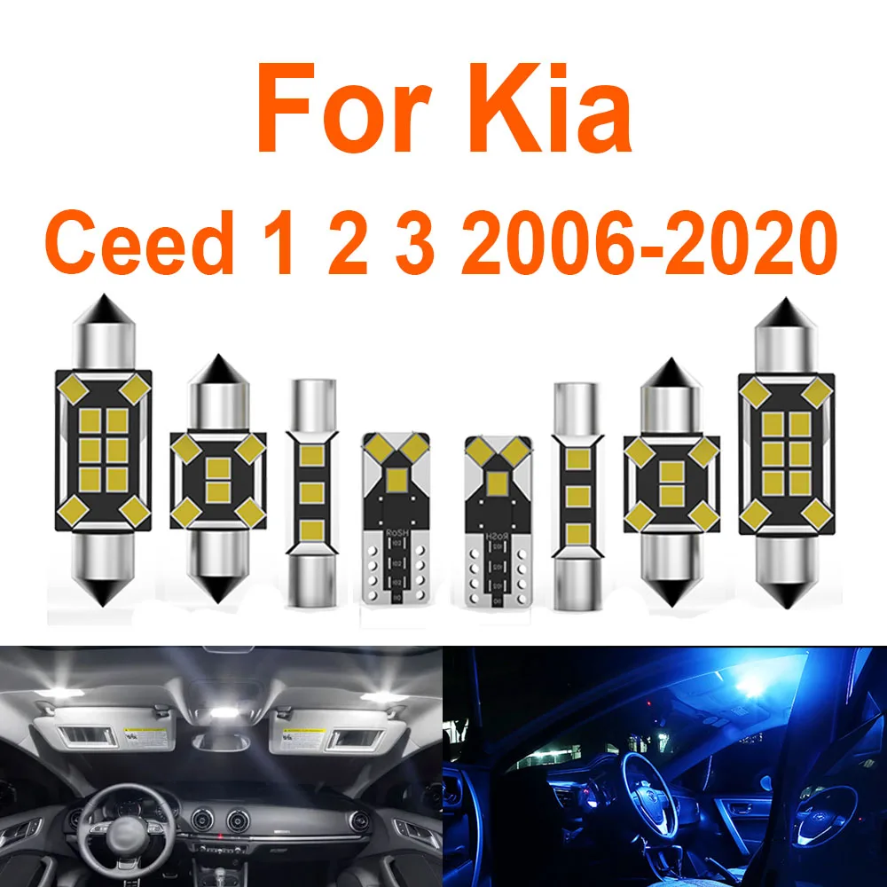 

Abright For Kia Ceed Hatchback Sport SW ED JD CD 1 2 3 MK1 MK2 MK3 2006-2020 Car LED Interior Light Accessories Canbus No Error
