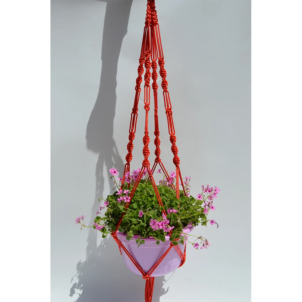 

Outdoor Plant Pot Woven Mesh Basket Pots Indoor Flower Holders for outside Stand