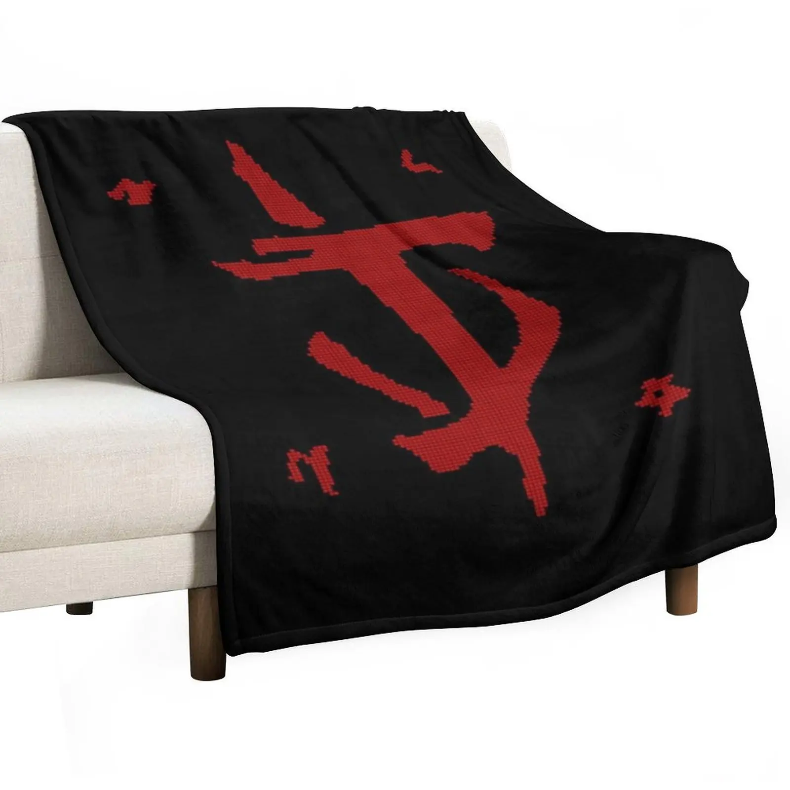 

Eternal Slayer - Pixels Throw Blanket Soft Plush Plaid Stuffeds Beautifuls Shaggy Blankets