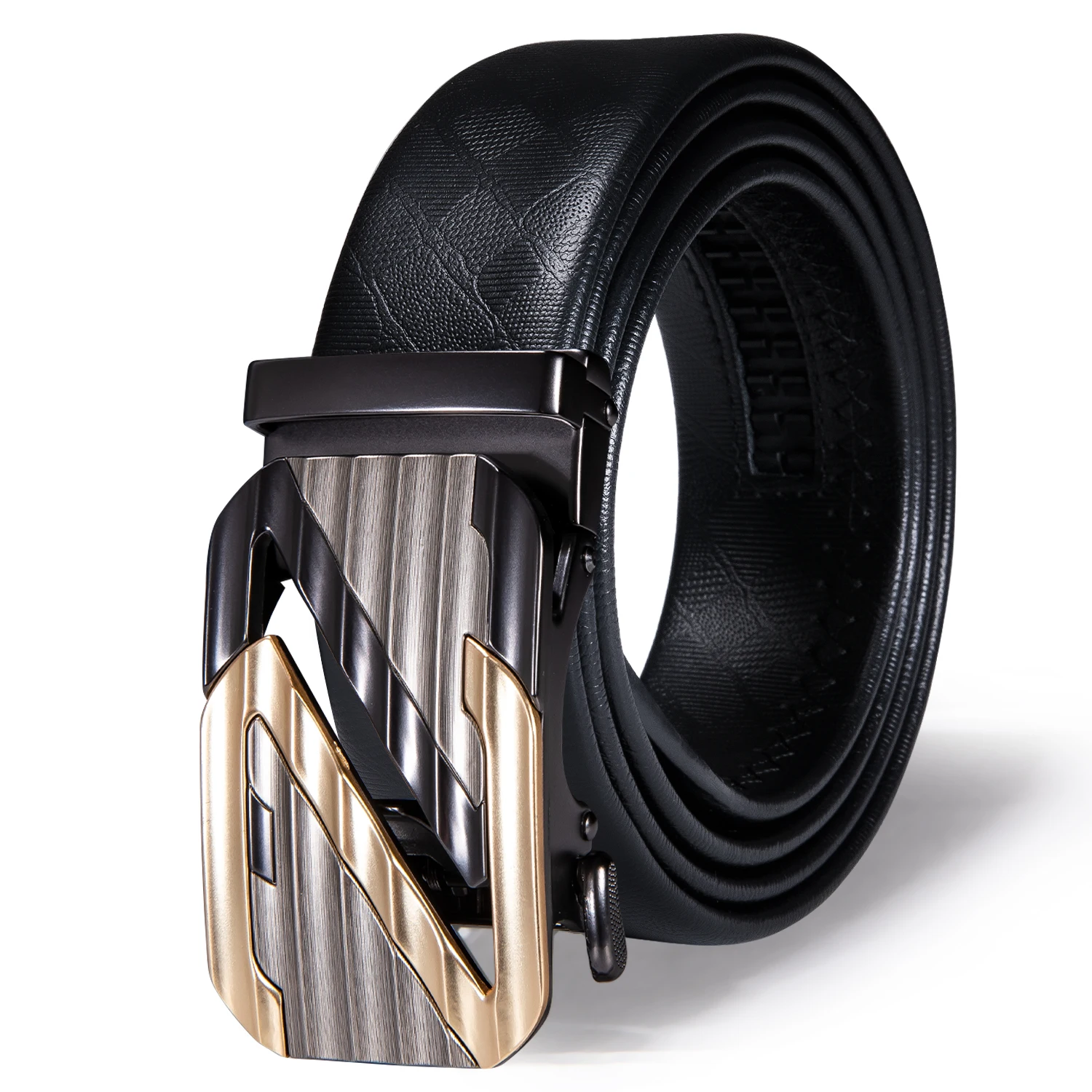 Luxury Belts for Men Black Leather Letter Z Metal Rachat Automatic Buckle Cowskin Waistband Casual Formal Male Straps Barry.Wang