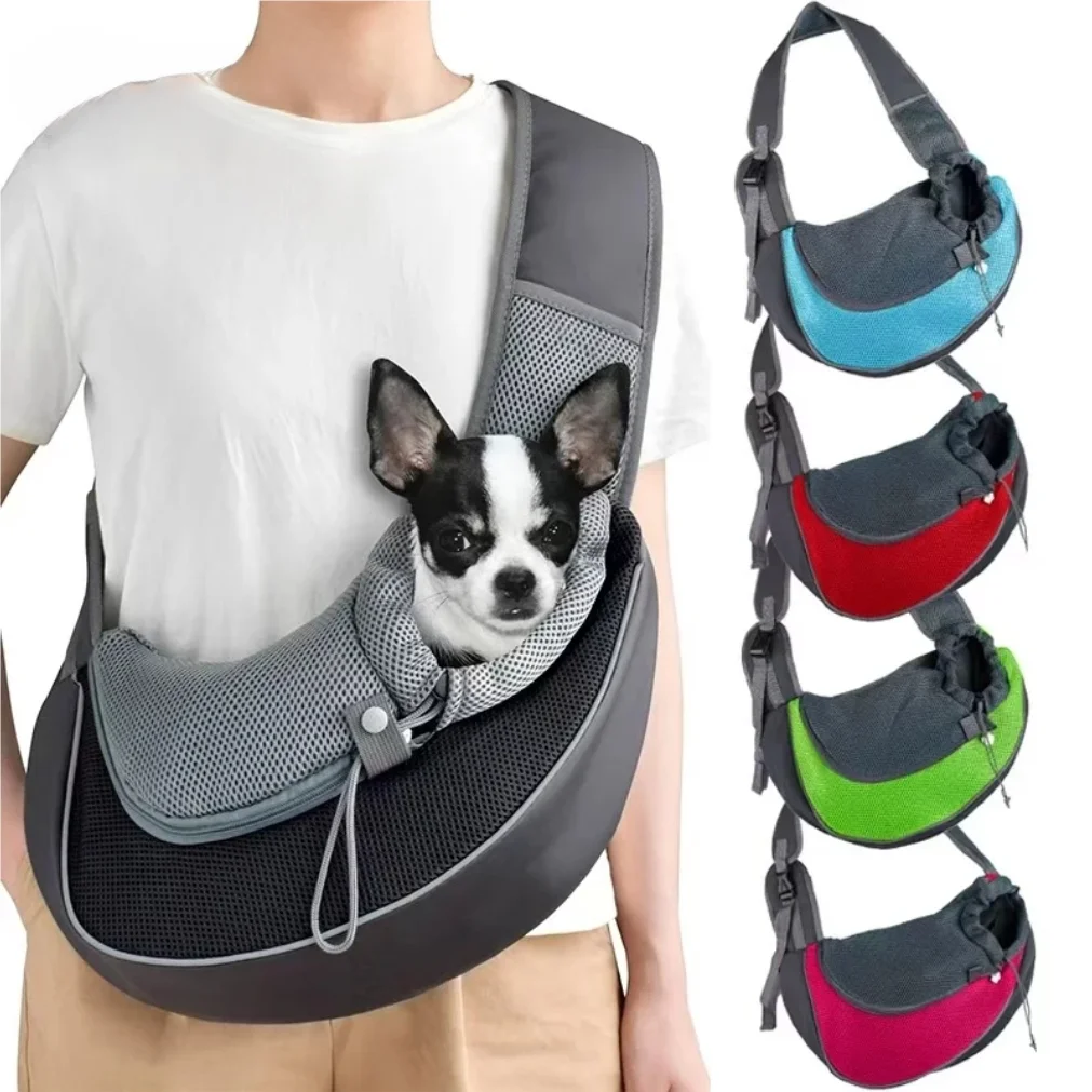 Cat/Dog out backpack,Dog Sling Carrier Breathable Mesh Travel Crossbody Bag For Puppy Cat Hiking Camping2025new