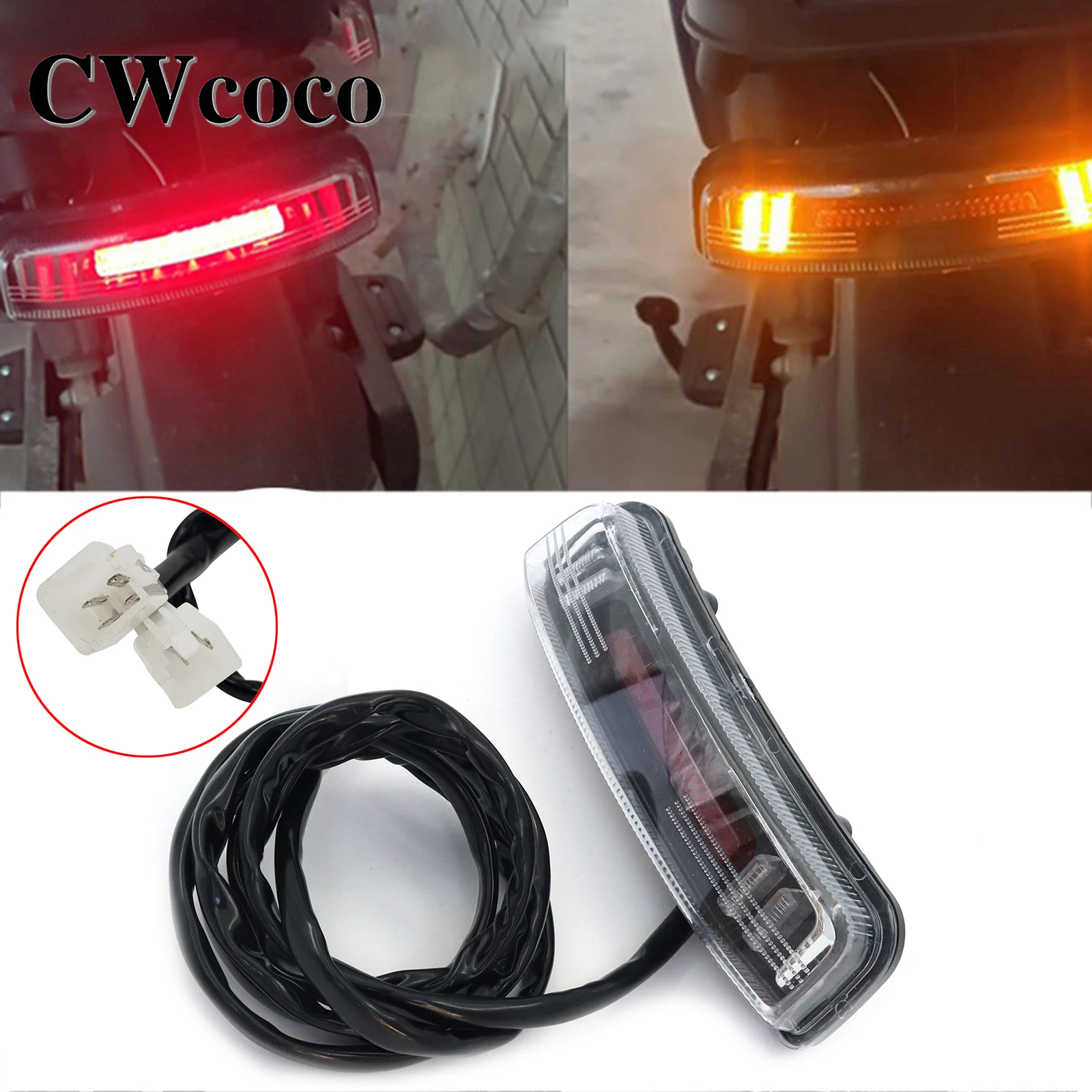 Citycoco Rear Light LED Brake Light Turn Light 12V 48V-60V For Electric Scooter E-Bike Motorcycle Rear LED Signal Light