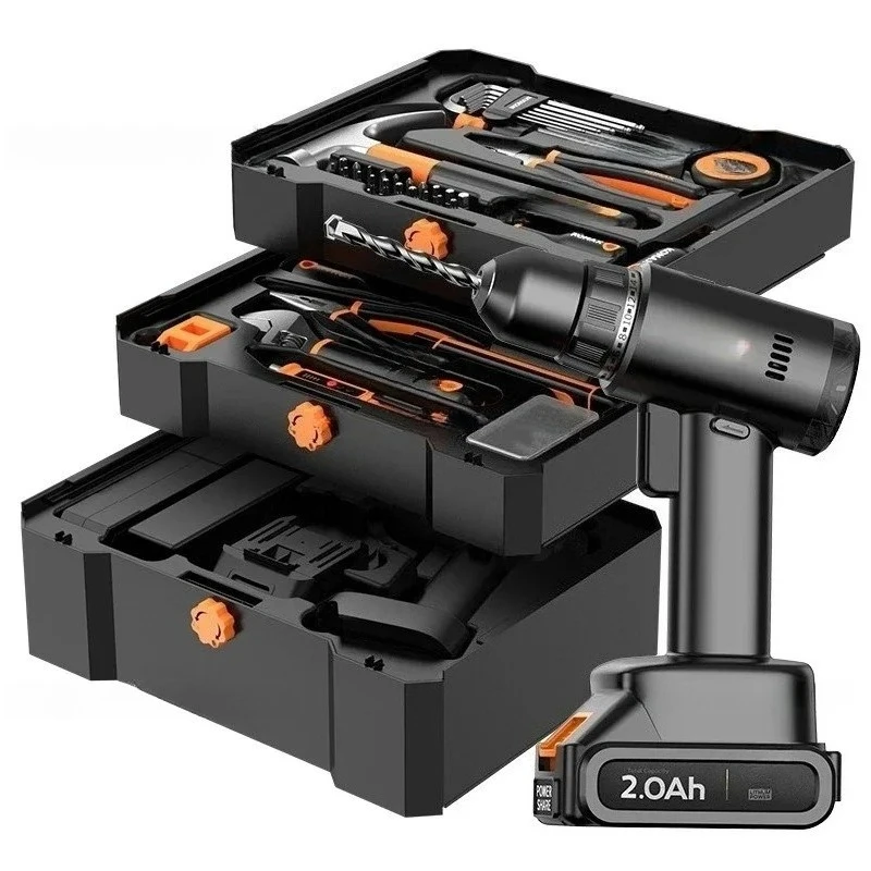 daily toolbox set, multi-functional hardware Daquan, special maintenance for electricians, full set of family