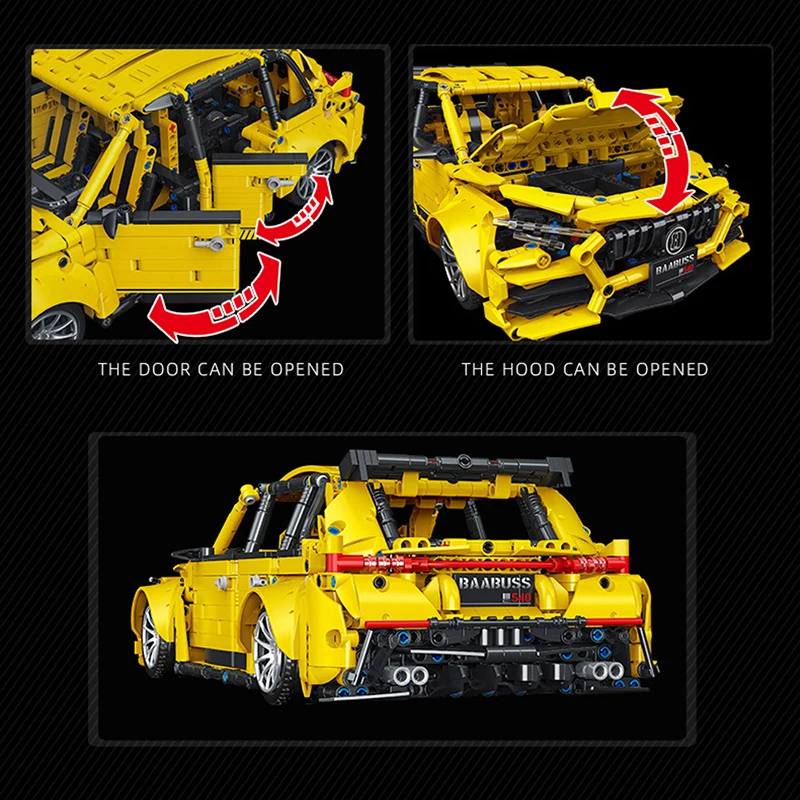 مكعبات بناء سباق السرعة التقنية نموذج سيارة رياضية Moc تجميع ألعاب الطوب للأطفال هدايا عيد الميلاد وأعياد الميلاد والهالوين #5