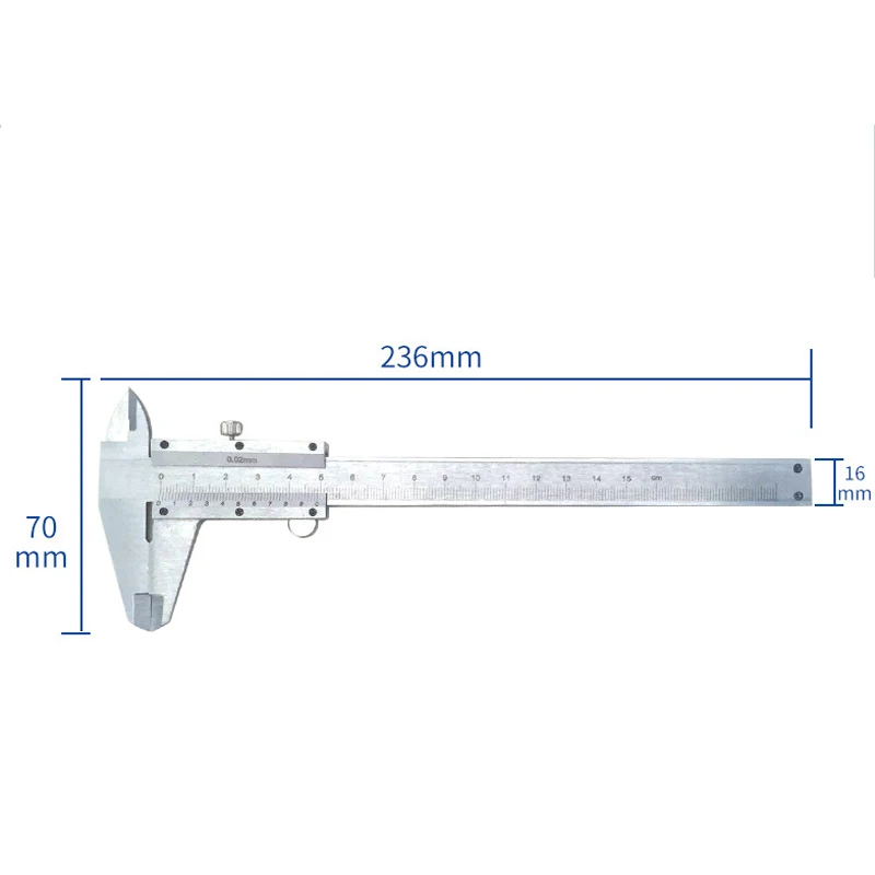 1PC Metric carbon steel vernier calipers Oil calipers 0-150mm scale small calipers