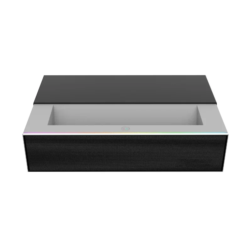 New 4K ultra-short-throw projector, Dolby audio, automatic keystone correction, high-end home theater projector.