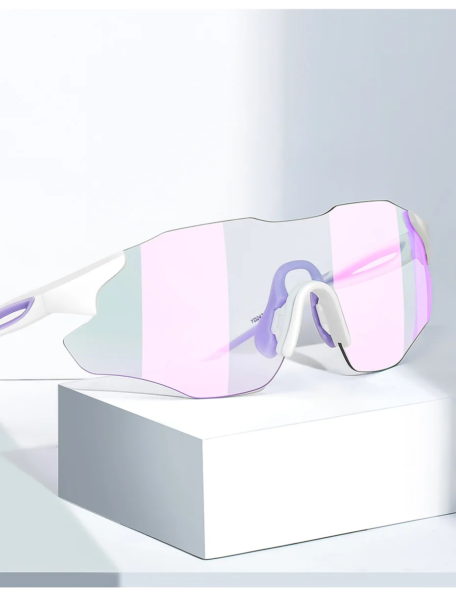 Caponi Verfärbungs-Sportsonnenbrille für Männer und Frauen, Fahrrad-, Fahr- und Angelbrille, 100% UV-Schutz, TR90-Rahmen – Detail 2