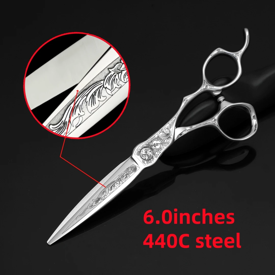 

Professional Barber Hair Scissors High-Grade 440C Steel Hairdressing Shears for Precision Haircuts