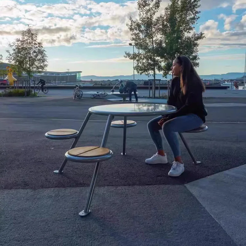 ร้านอาหารมือถือสวนเฟอร์นิเจอร์ชุดเก้าอี้ศึกษากลางแจ้งตารางโมเดิร์นหรูหราระเบียงCampingเขียนMesa Homeเฟอร์นิเจอร์