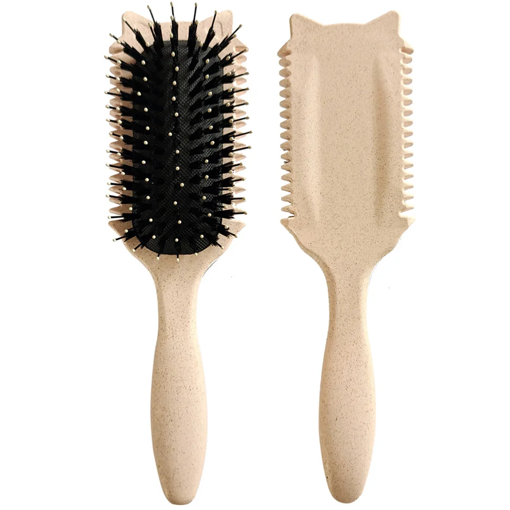 New Curly Hair Brush Bristle Nylon Shaped Curly Hair Comb Scalp Massage And Anti-static Fluffy Hair Brush Hairstyle Tools