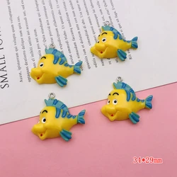 10pcs Resin Flatback Kawaii Animal Fish Charm Hot Selling Pendant for Keychain, Jewelry, Earring, Scrapbooking, DIY, Necklace