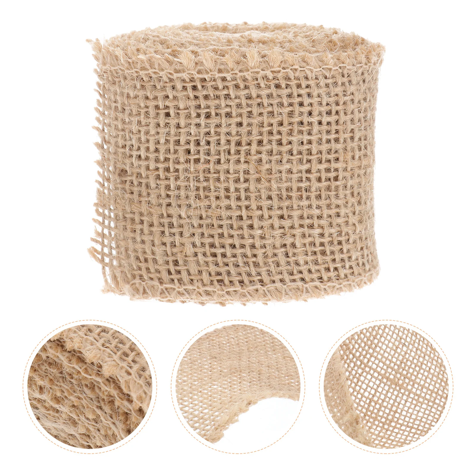 

Jute Burlap Roll Natural Color 2m Length 6cm Width Burlap Ribbon Green Christmas Decoration Wedding Craft Wrapping