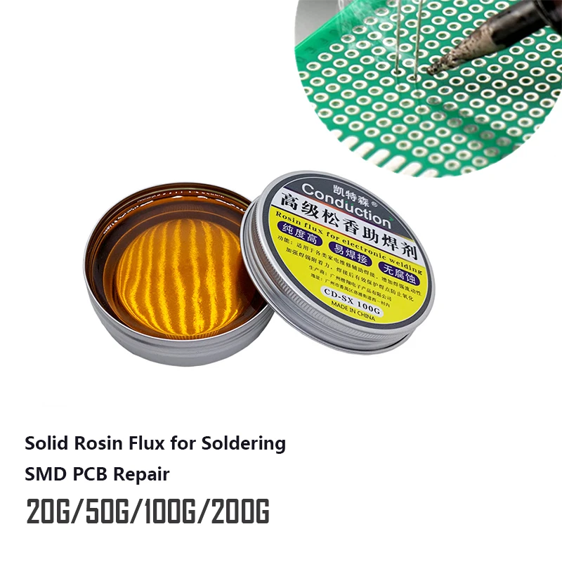 

Solid Rosin Solder Paste High Purity Soldering Tin Material Durability Rosin Soldering for Welding Repair 20/50g/100g/200g