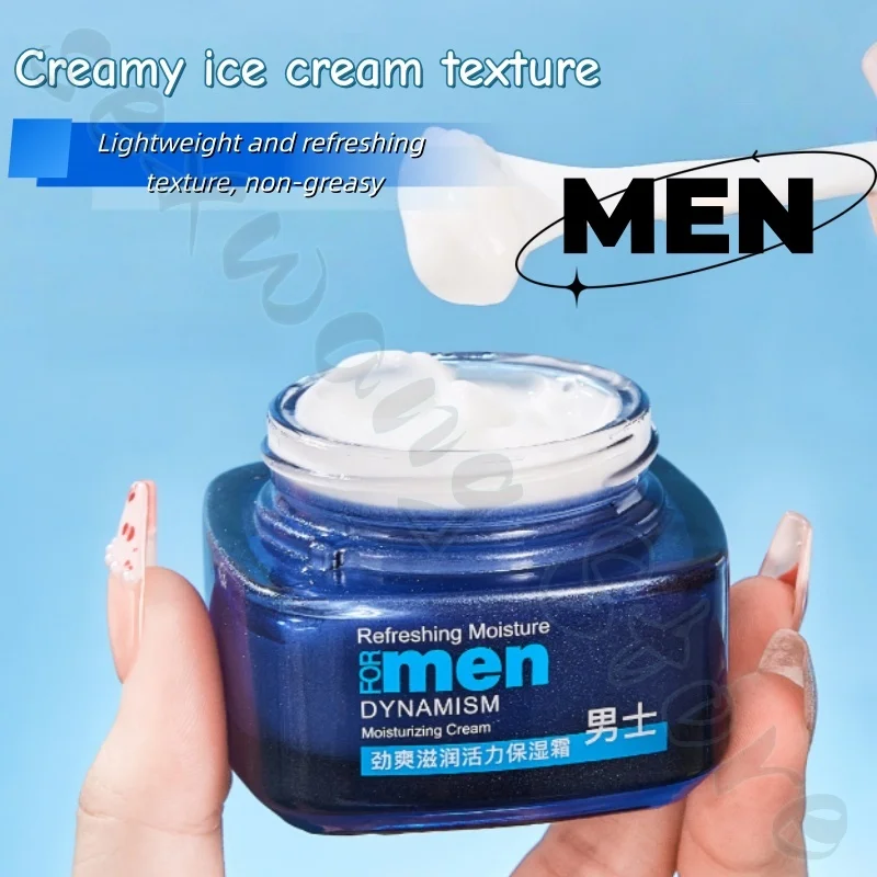 Men's refreshing, moisturizing, and energizing moisturizing cream 50g, deeply replenishes water, relieves dry and tight skin