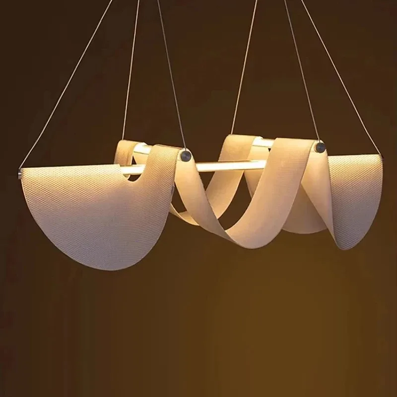 Modern Wabi-sabi Creative LED Ceiling Chandelier Lamp Design High-end Pendant Lights Home Decor