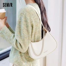 Semir Armpit Bag Women 2024 New Gentle French Style Single Shoulder Bag Fashion Texture Crossbody Bag Handbag