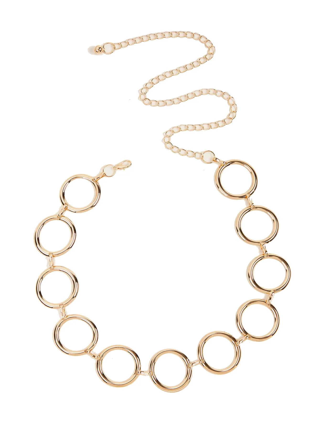 Circle Decor Chain Belt