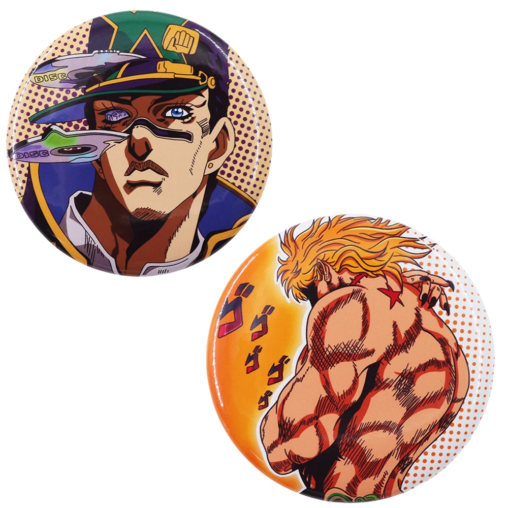 Jojo'S Bizarre Adventure Stone Sea Dio Brando Tinplate Badge Kujo Peripheral Jolyne Anime Fanfiction Villain Accessories