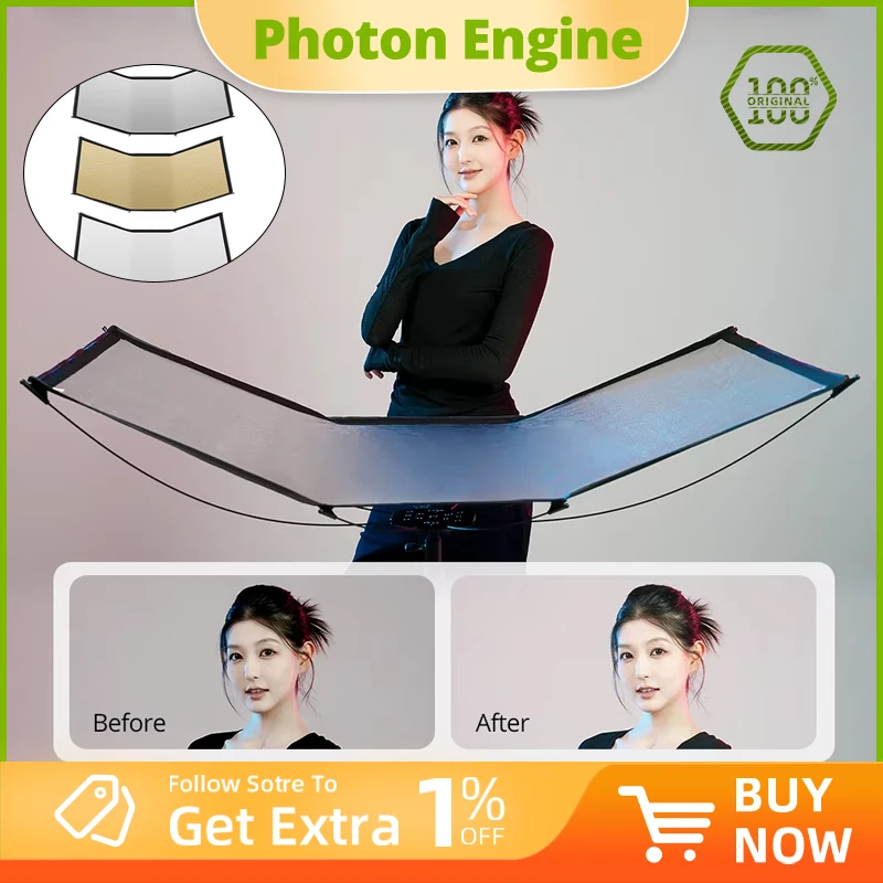 AMBITFUL UGo 3in1 U-Type Reflector Kit 280cm KS-280 Air Cushion Light Stand U Shape Light Diffuser Reflector Kit