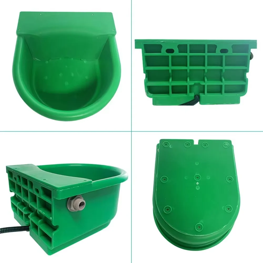 Automatische verwarmde hondenwaterbak Constante temperatuur Outdoor thermische kom met vlotterkogelkranen voor paardvee geit schapen