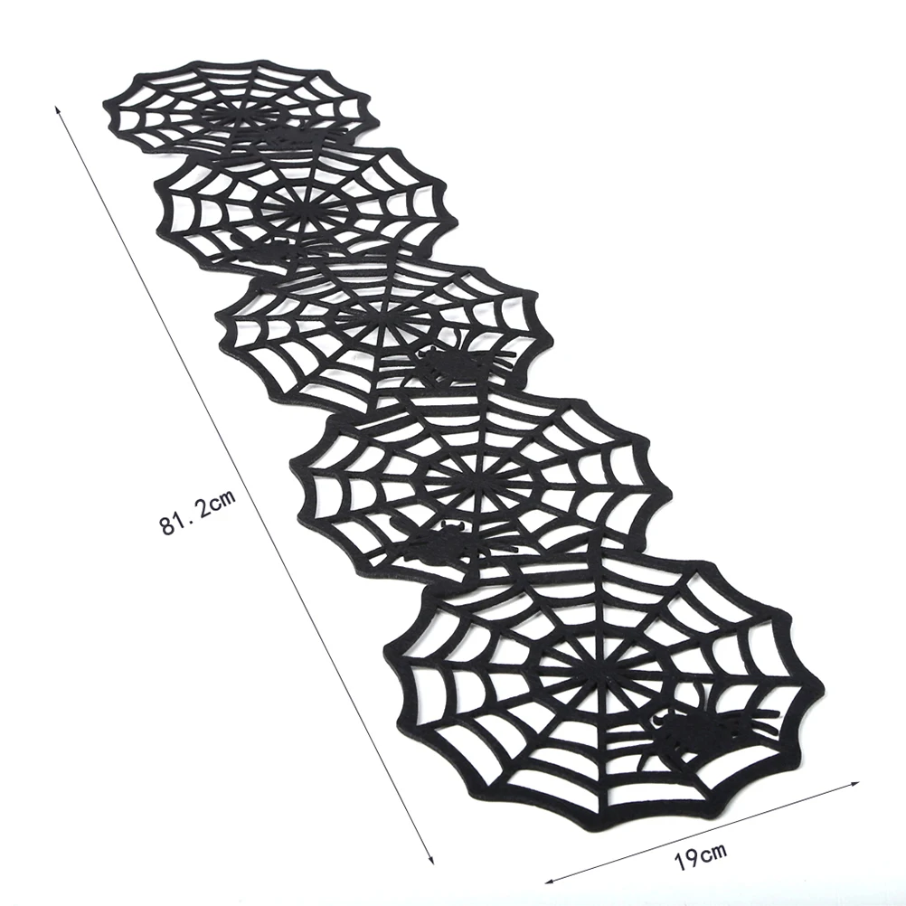 

Halloween Table Spider Web Design Nonwovens Halloween Tablecloth Decorations for Home Party Bar Restaurant Tablecloth