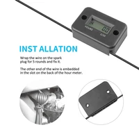 Digital Hour Meter LCD Counter For ATV Motorcycle Instruments Clocks Snowmobile Boat Generator Bike Car Accessories 5