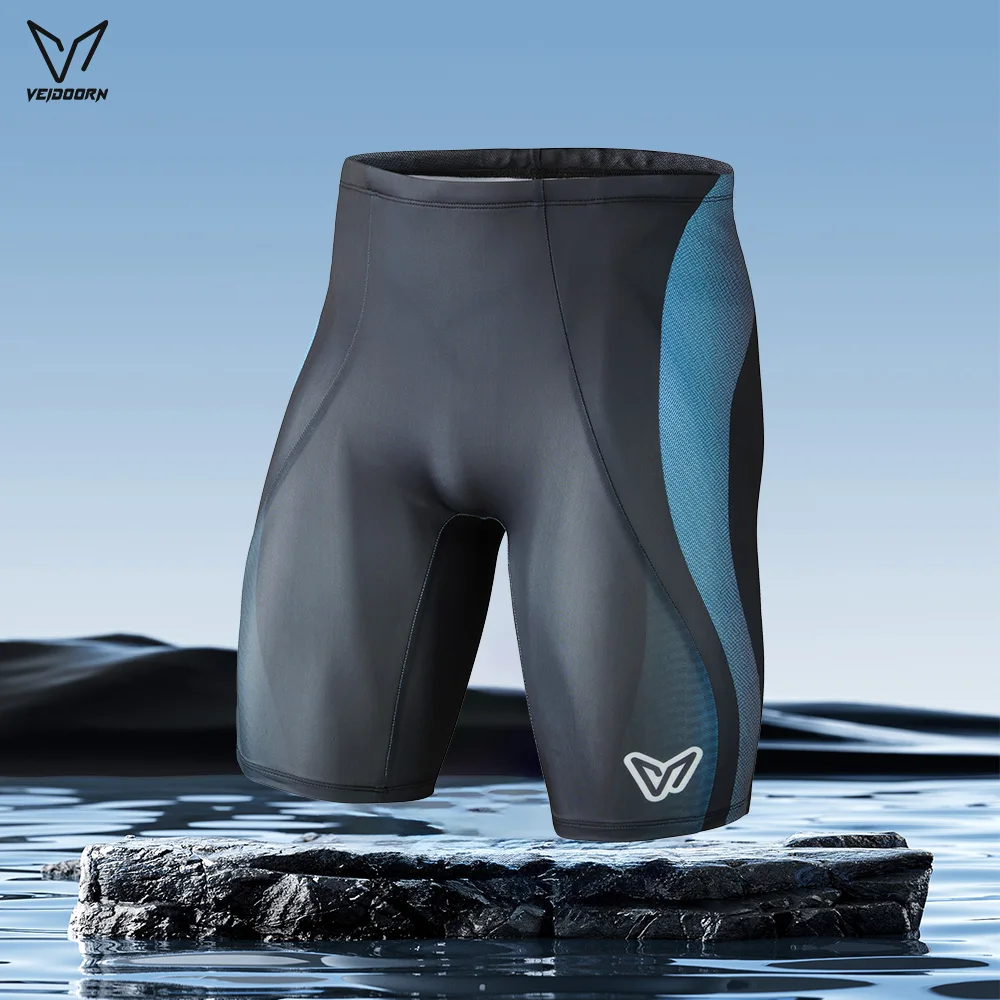 Veidoorn Quick Dry Swim Trunks Mens 5-Inch Anti-Embarrassment Liner Breathable Comfortable Athletic Swimwear for Swimming Beach