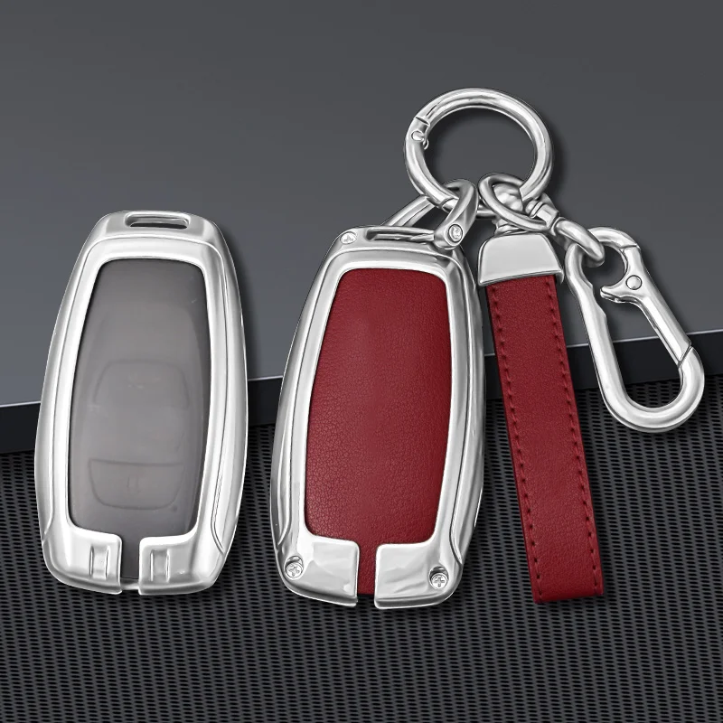 

Zinc Alloy + Leather Car Key Case Cover for Subaru BRZ Forester Legacy Outback WRX STI Impreza XV Crosstrek 3 4 Buttons Remote