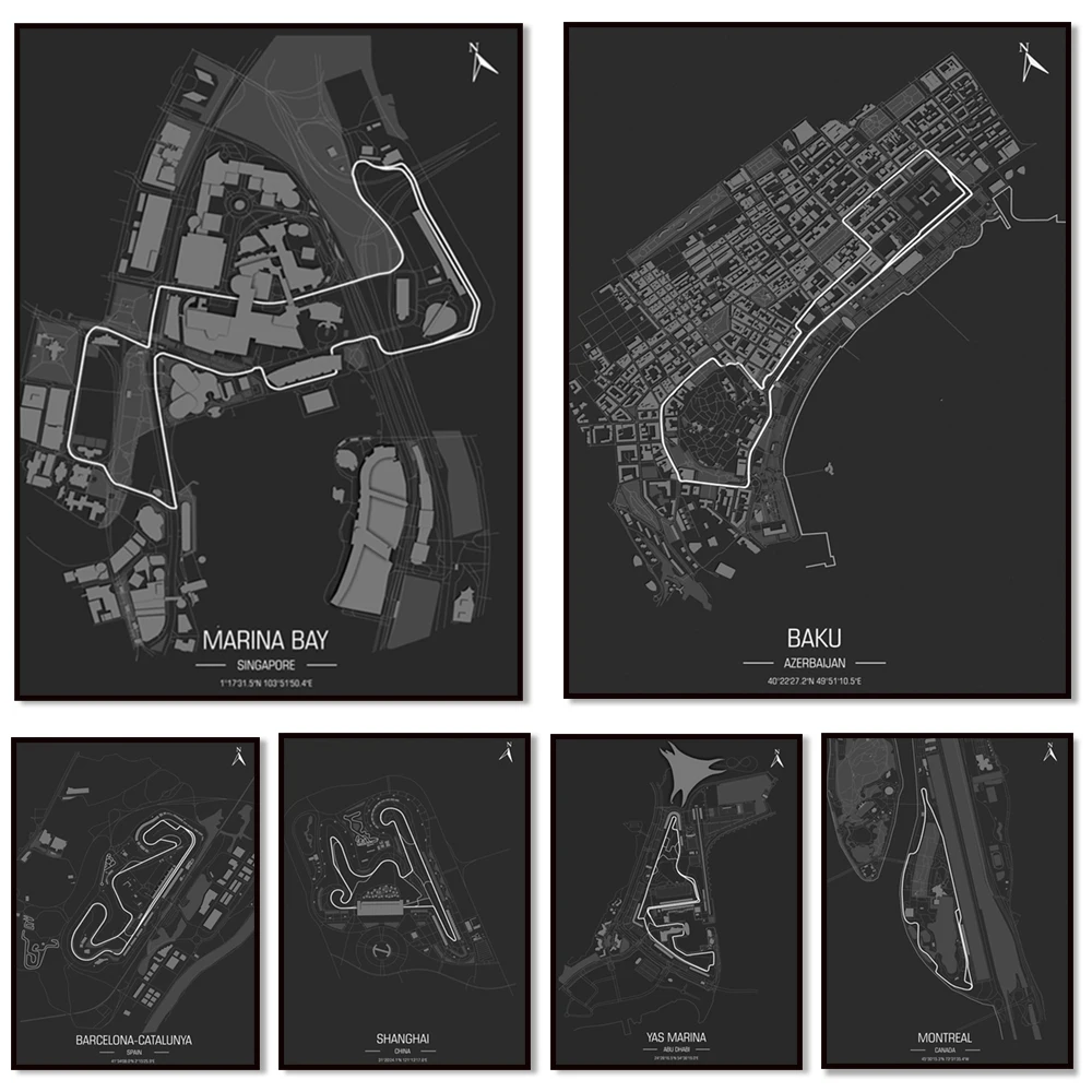 

Suzuka International Racing Circuit, Japanese Grand Prix. Race Track Poster