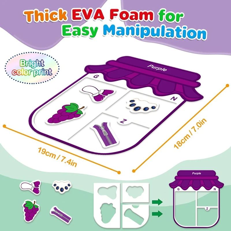 Ensemble de tri de documents magnétiques magiques, jouets de tri de documents pour les tout-petits, tri de documents et de formes, apprentissage alth