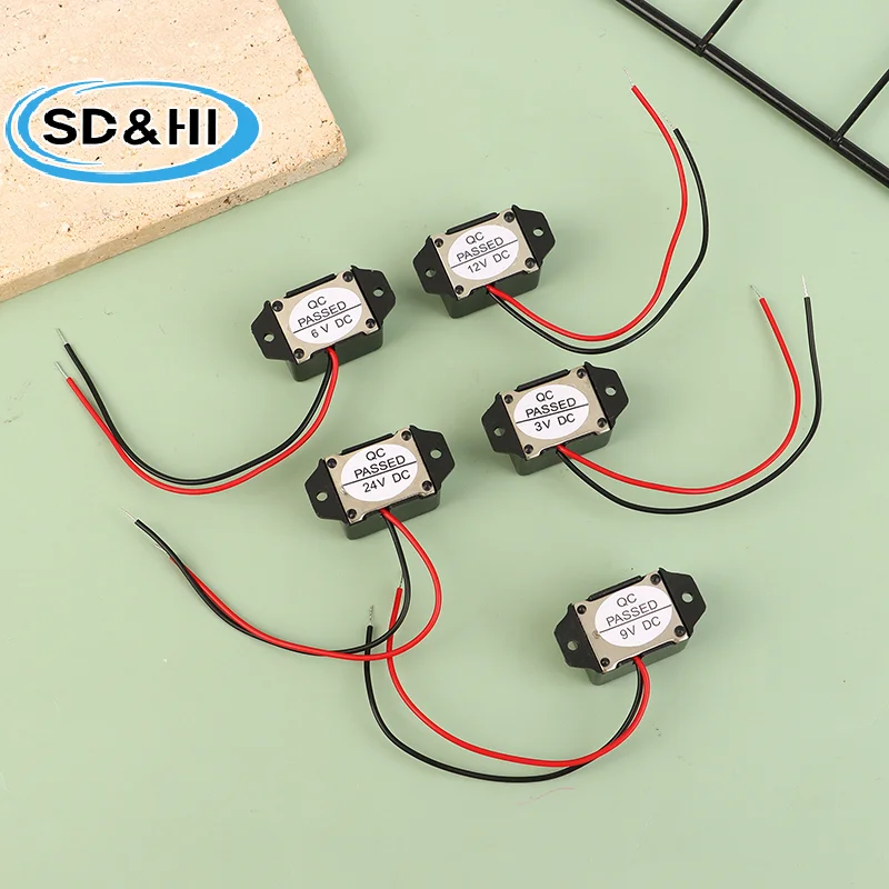 1PCS Mini Electronic Alarm Buzzer 2315 Active Mechanical 3V 6V 9V 12V 85dB - Compact Size For Security And Alarm Systems