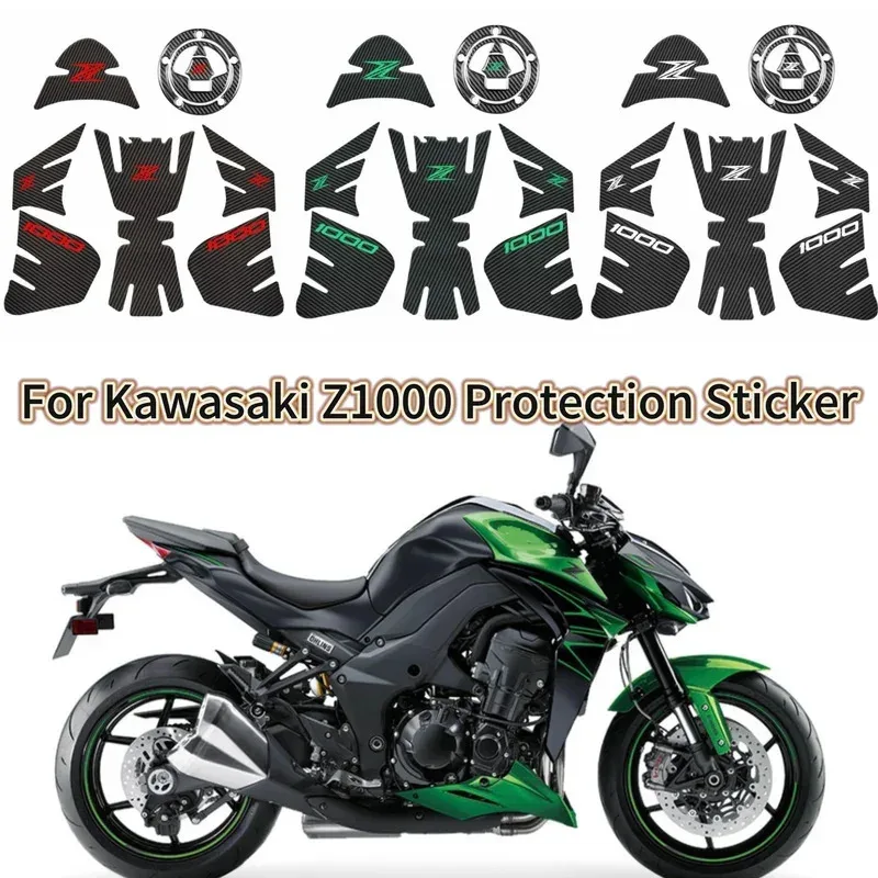 

Suitable for motorcycle Kawasaki Z1000 Z 1000 fuel tank 3D drip sticker, thick side sticker sticker.
