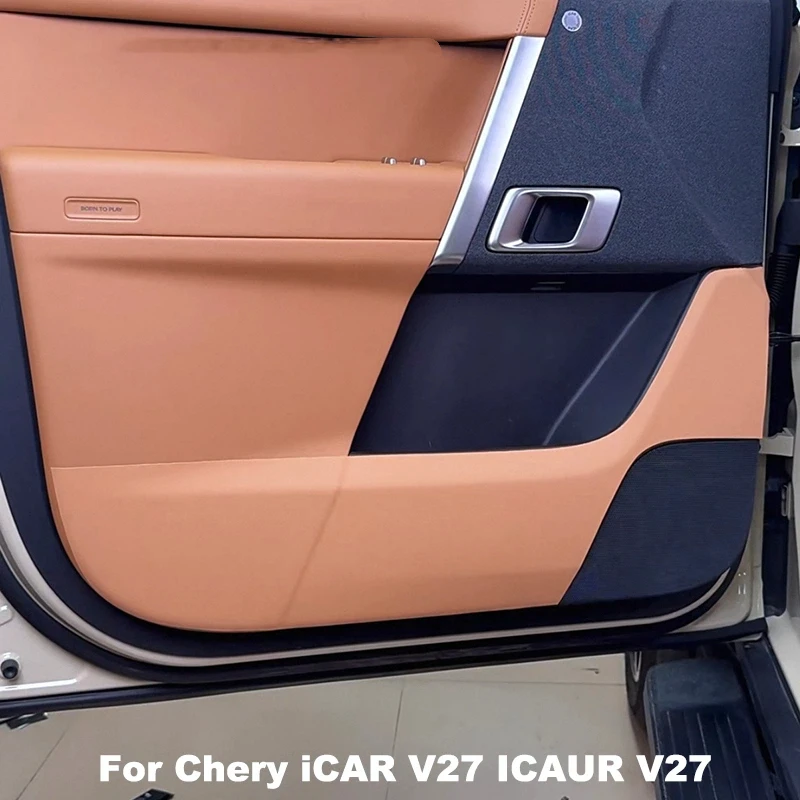 For Chery iCAR V27 ICAUR V27 2026 Car Door Anti Kick Pad Door Panel Protective Stickers Anti Dirt Patch Auto Accessories