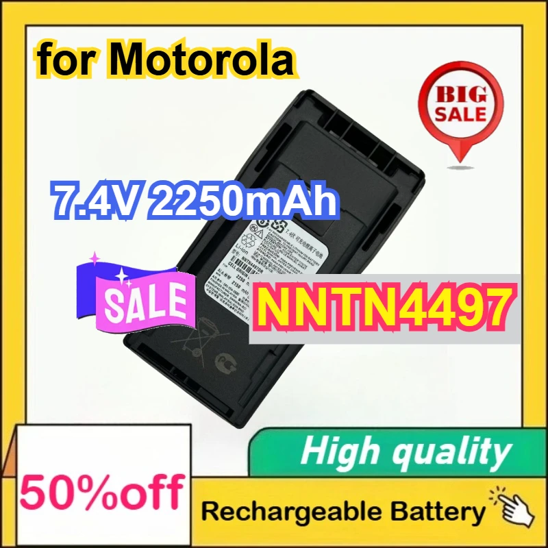 NNTN4497 7.4V 2250mAh Li-ion Battery for Motorola DEP450 CP140 CP040 CP200 CP380 EP450 CP180 GP3688 PR400 Walkie Talkie