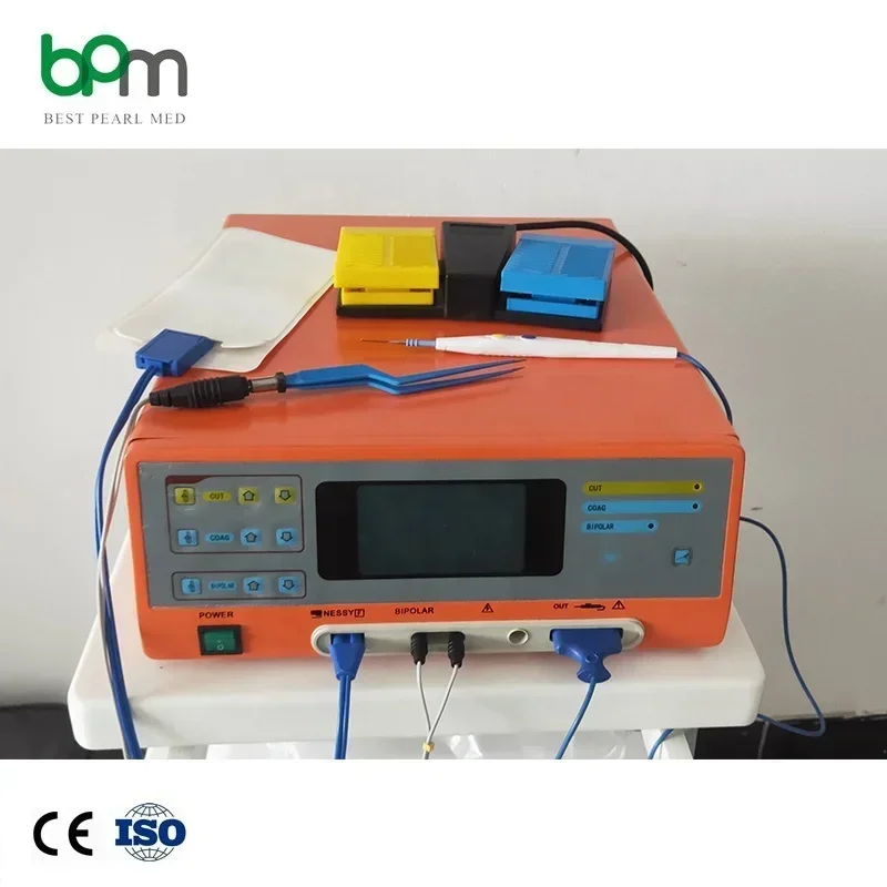 BPM-ES407 Medical Apparatus High Frequency LCD Touch Bipolar Surgical Accessories Portable Diathermy Machine