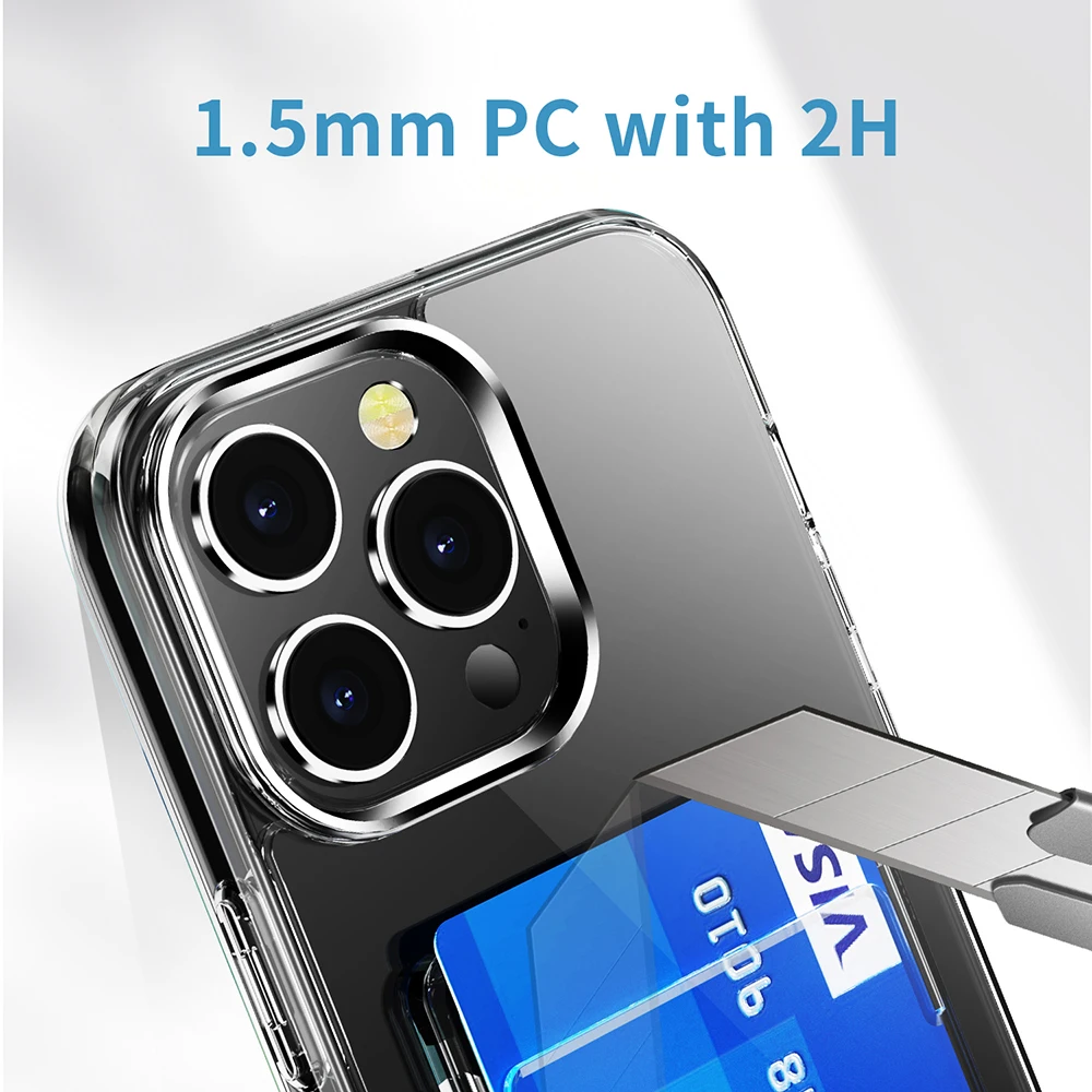 Case For iPhone 18 Pro Max 17 16 15 14 Plus Clear Cover Soft TPU Wallet Bag with Card Slot Shockproof For iPhone 13 12 Air 17e - view 5