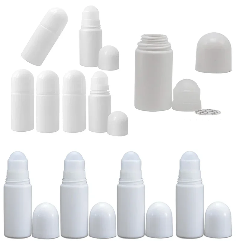 30pcs 30/50/60/ml Empty Plastic Roller Ball Essential Oil Bottles Containers Travel Refillable Bottles DIY Deodorant Accessories