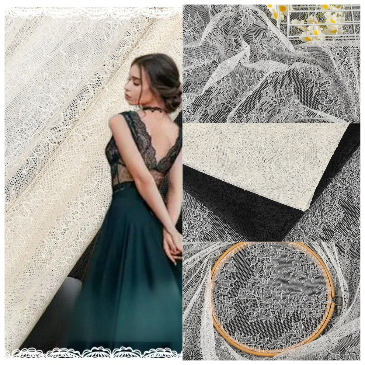 

Полиэстер, большой цветок, кружевная ткань, свадебное платье, вечернее платье, материал, прозрачная сетка, свадебная ткань, украшение одежды, текстиль