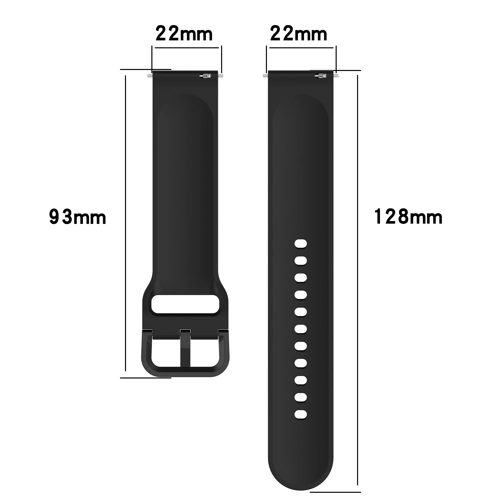 22mm Silicone Strap For OnePlus Watch 2 Replacement Correa Wristband For Oppo Watch X Smart Watch Band Bracelet Accessories