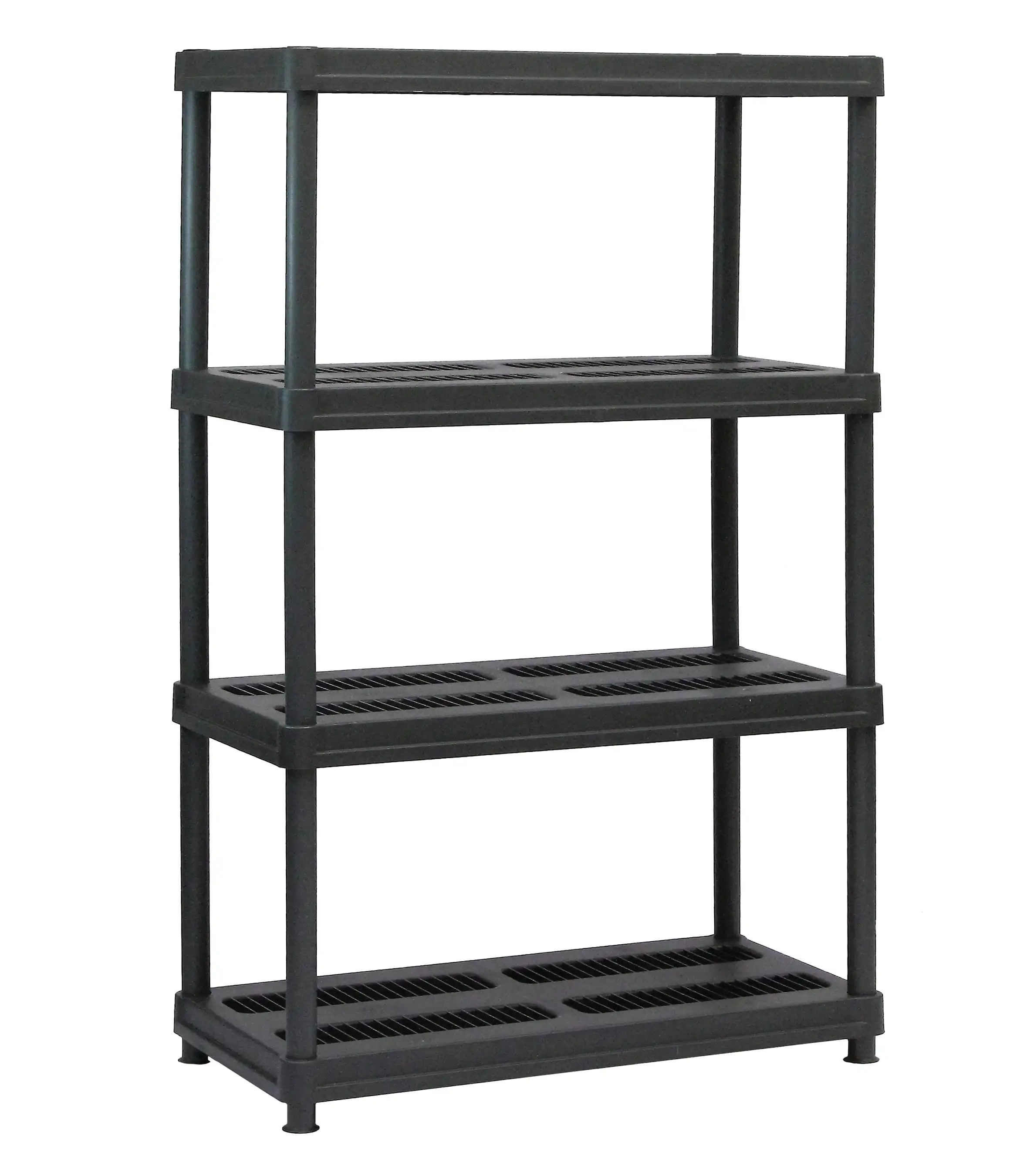 

Juggernaut Storage 36"W x 18"D 56"H 4-Shelf Resin Freestanding Shelves, Black