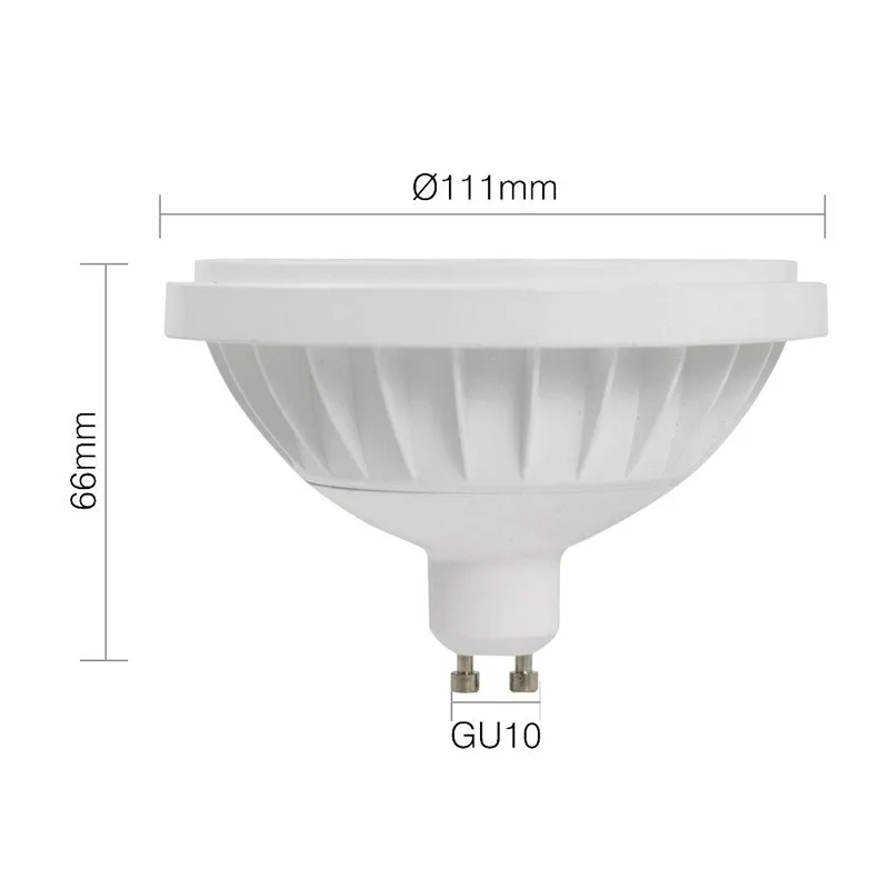 1PCS Dimmable 10W 15W ES111 COB LED Bulb Light AR111 QR111 G53 GU10 LED Spot Light AC85-265V DC12V  3000K 4000K 6000K