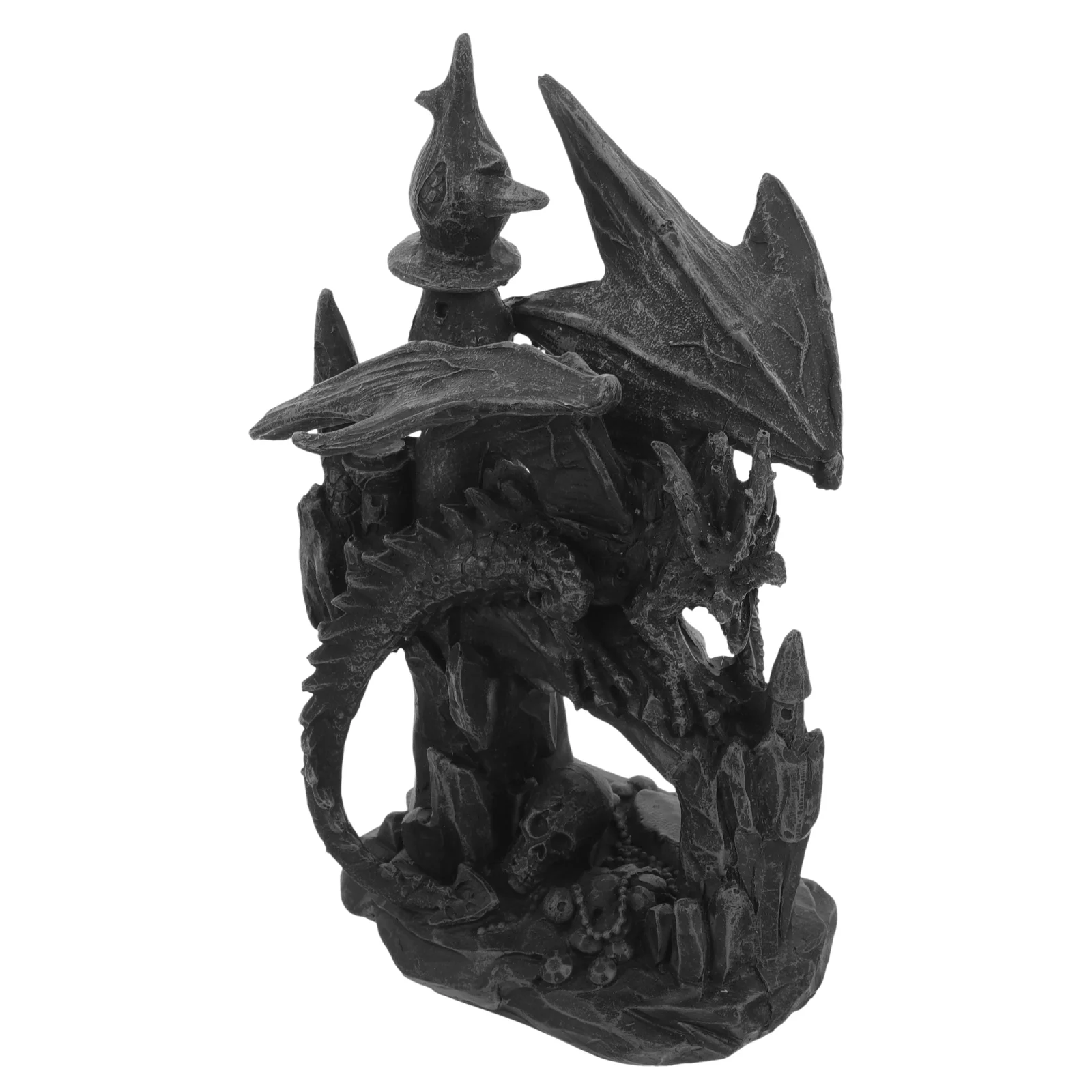 Medieval Dragon Figure Lava Fighting Desktop Ornament Halloween Decor Decorations