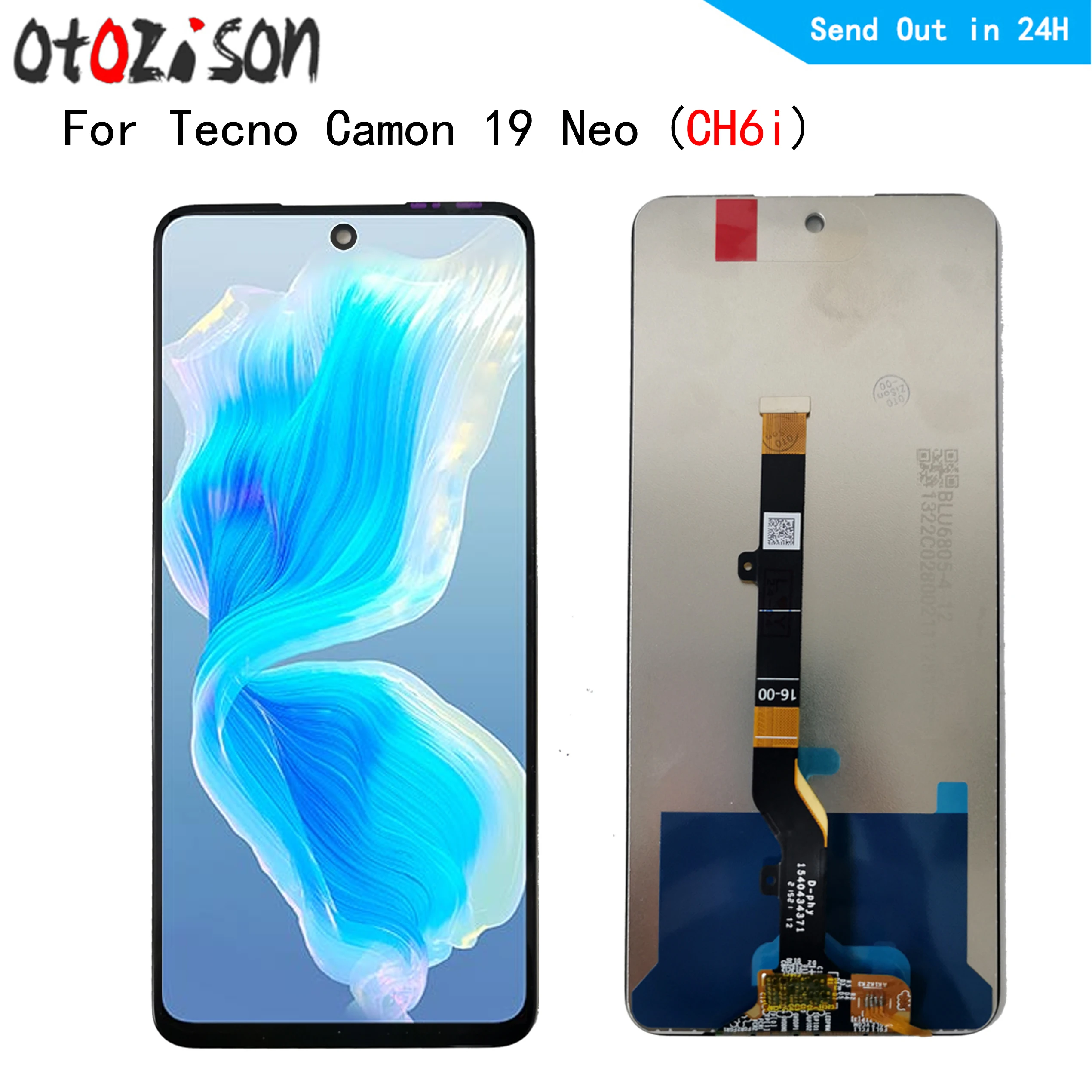 

CH6i LCD 6.8" IPS For Tecno Camon 19 Neo CH6i LCD Display Touch Panel Screen Digitizer With Frame Assembly For Camon19 Neo