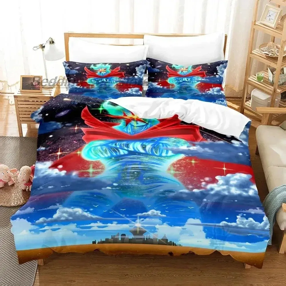 

New Tengen Toppa Gurren Lagann Bedding Set Single Twin Full Queen King Size Bed Set Aldult Kid Bedroom 3D Anime Bed Sheet Set