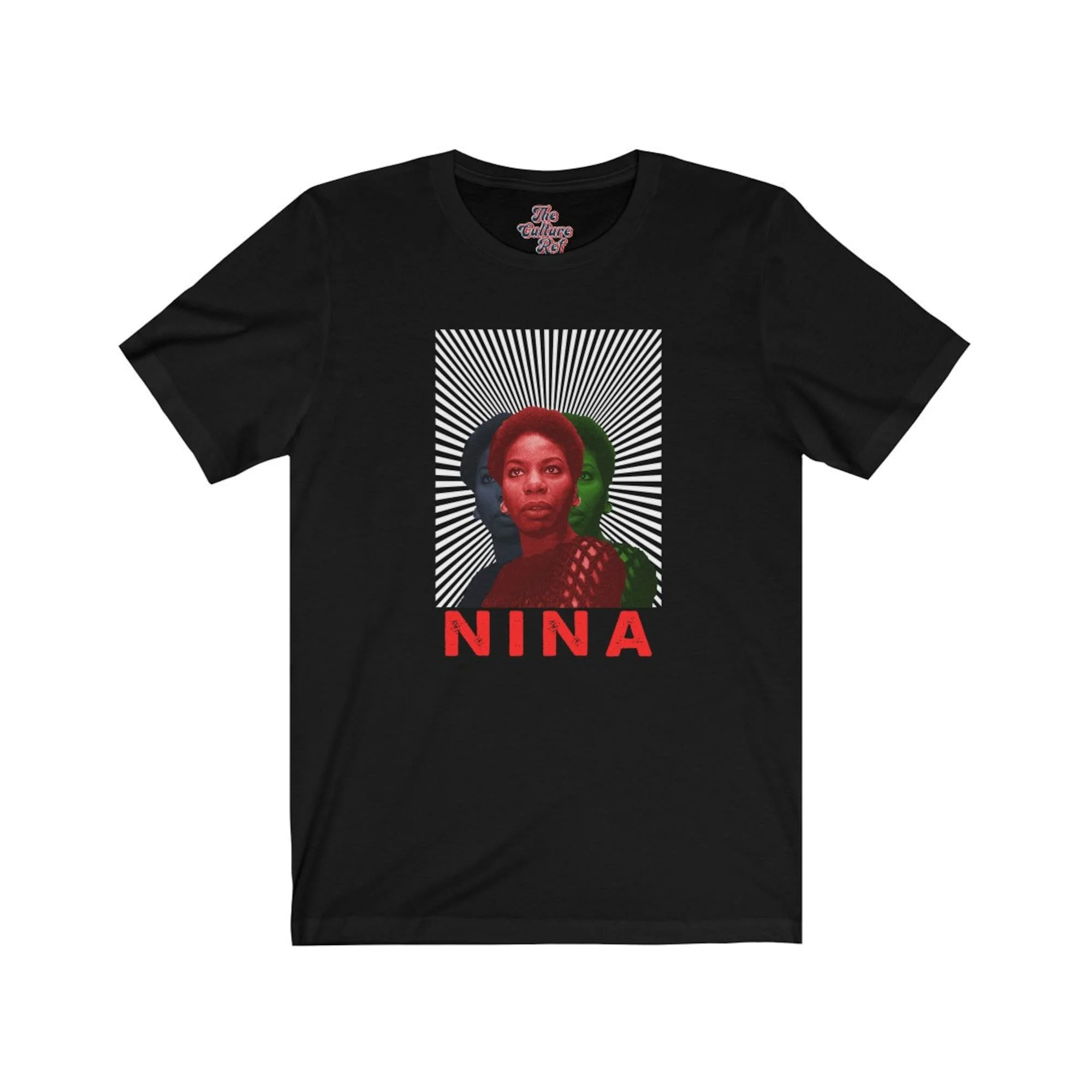 Nina Simone Red Black and Green T-Shirt - Black History Music | Iconic Soul Singer | Pianist and Songwriter